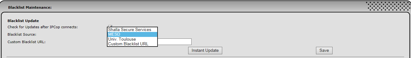 Update instance